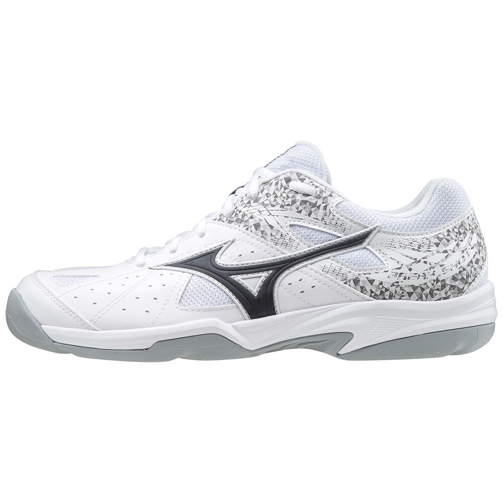 Scarpe Tennis Mizuno Break Shot 2 Cs Uomo - Bianche/Nere/Bianche - 87104-JUWA